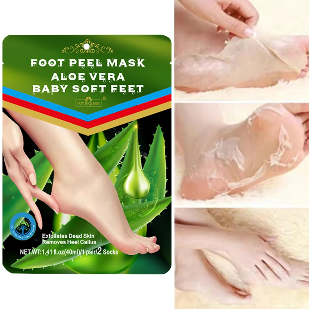 1 Pair/2pcs Exfoliating Foot Peeling Mask Pedicure Socks Scrub For