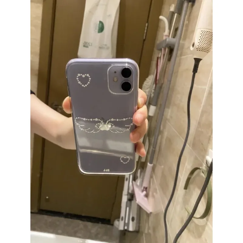 Korean Lovely Angel Wing Transparent Phone Case