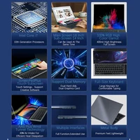 GMOLO 2023 Dual Screen Gaming Laptop Touch Screen Core I7 10th Gen 32GB/16GB RAM dual SSD Slots Gamer Computer PC 2
