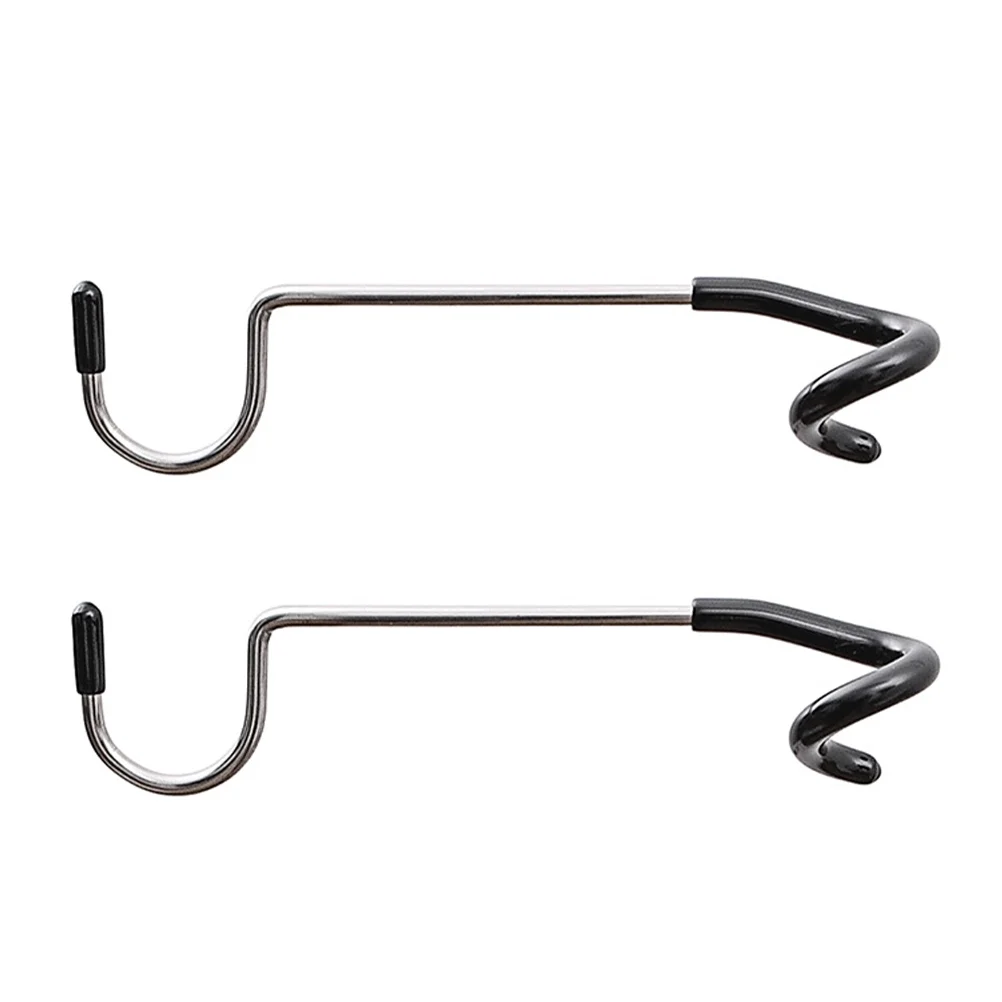

2 Pcs Camping Light Pole Hook Hooks Tent Lamp Hanger Stainless Steel Metal Heavy Duty Clothes Rack Lights