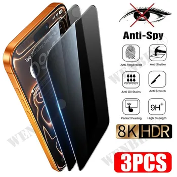3 pezzi protezione schermo privacy per iPhone 17 Pro Max 17 Air 16 16e 15 14 Pro Max vetro protettivo anti-spia per iPhone 17 Pro Max