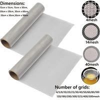 1pcs 304 Stainless steel filter screen 5/8/20/30/40-500 Mesh Woven Wire High Quality Stainless Steel Screening Filter Sheet