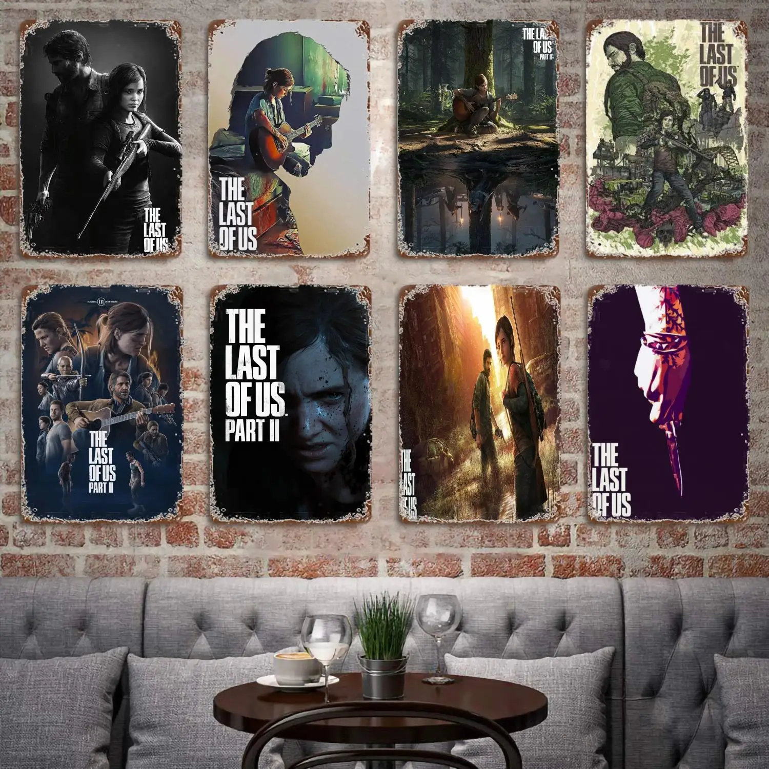 

The Last Of Us Part II Decor Poster Vintage Tin Sign Metal Sign Decorative Plaque for Pub Bar Man Cave Club Wall Decoration