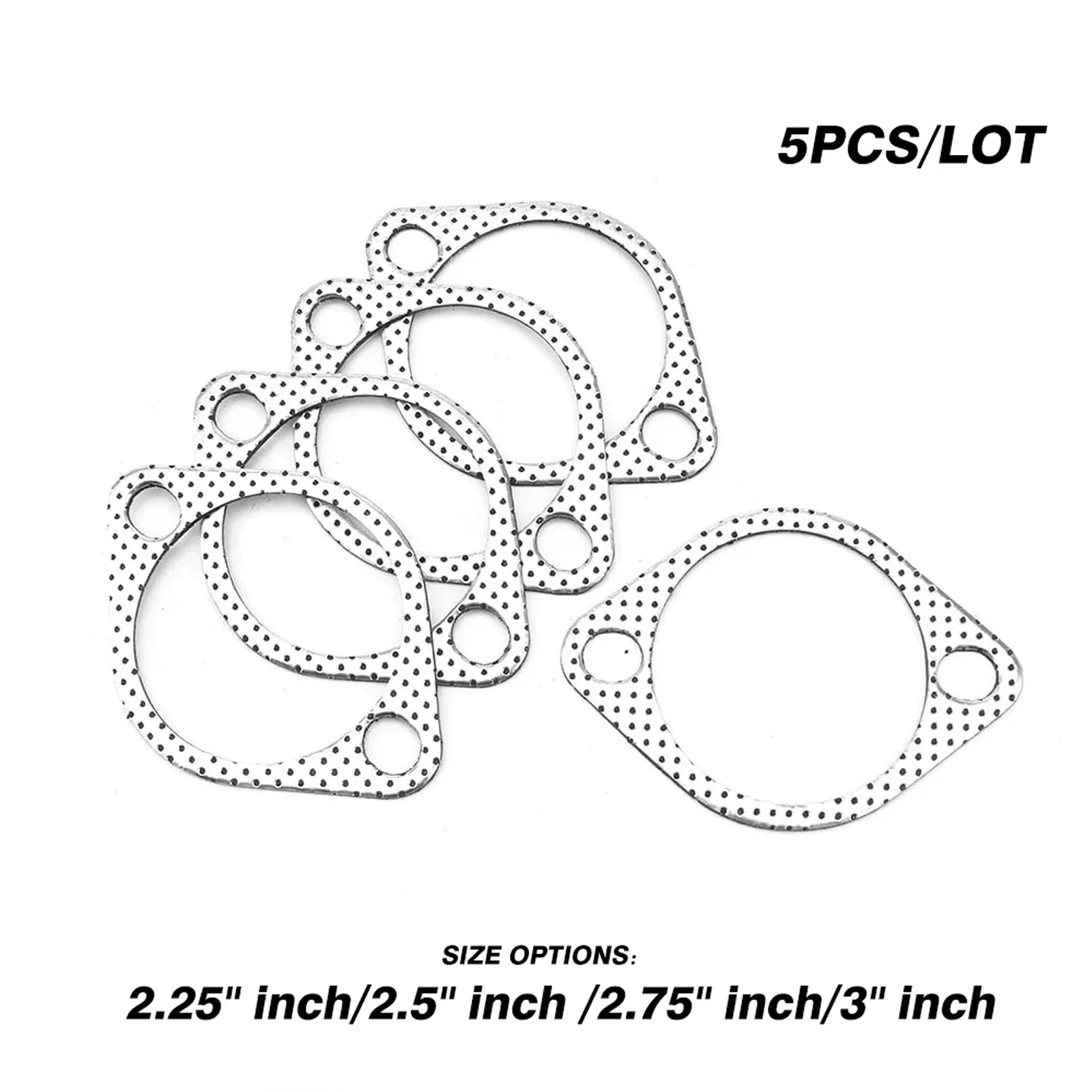 

Exhaust Gasket Flange 5pcs/Lot 2.25/2.5/2.75/3 inch Car Engine Exhaust Gasket/ Universal Exhaust Flange Pipe Gasket