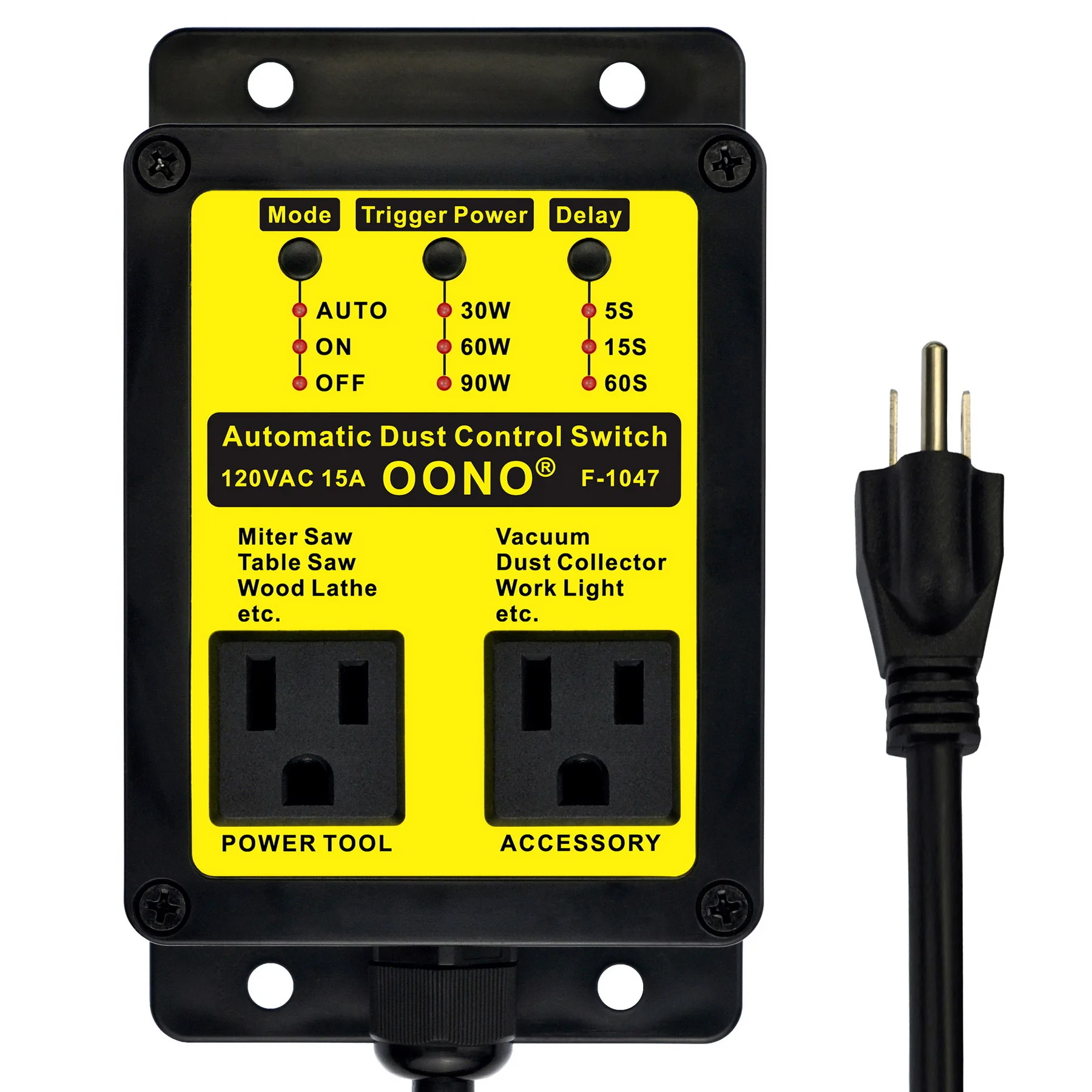 Automated Vacuum Switch Automatic Shutoff, Automatic Dust Control Switch For Contractors And