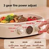 1400W Large Capacity Electric Baking Pan Home Double-sided Heating Pancake Machine Pie Pizza Bak Pan 3 Gear Adjust Grill Machine 6