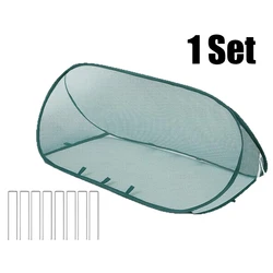 Green Triangular Garden Plant Pop - up Cover with Breathable Mesh for Vegetable and Flower Protection (TCSKZDYMBHZ - GE)