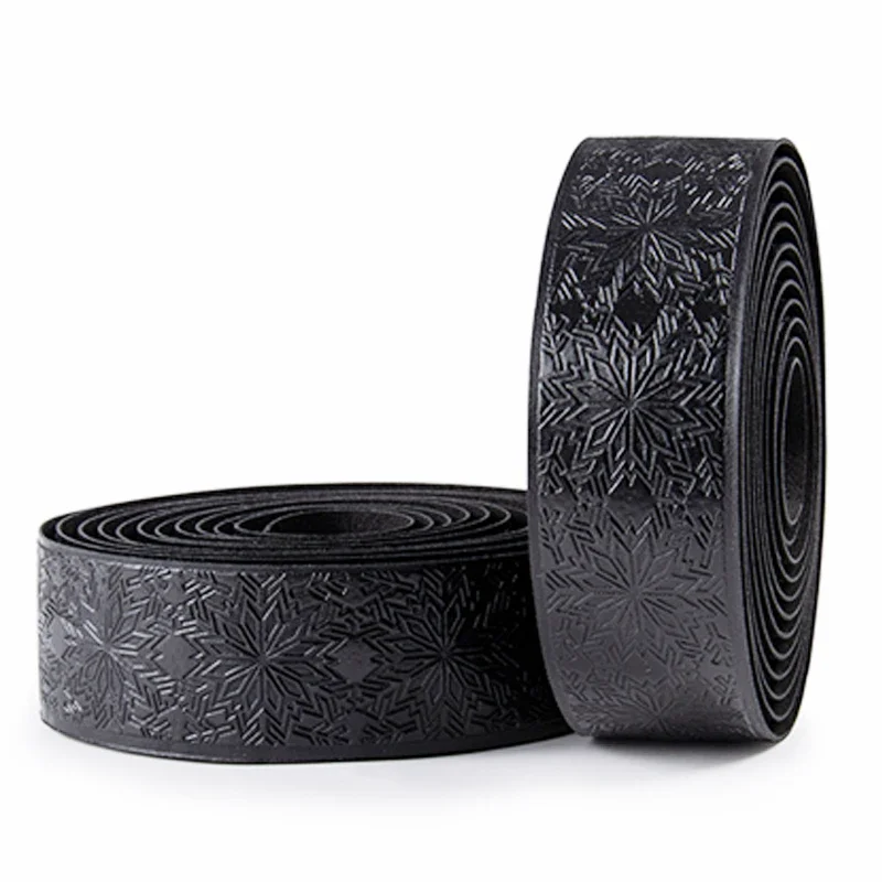 Soft Non-Slip Silicone Shock Absorber Sweat Wrap Tape Road Bike Bar Tape Chrysanthemum Print Handlebar Tapes