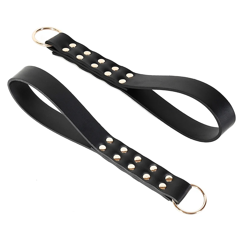 27.5cm Double Layer Leather Paddle Riding Crops Flogger Horsewhips Spikes Rivet Fixed Handle Spanking Paddle Slapper 3