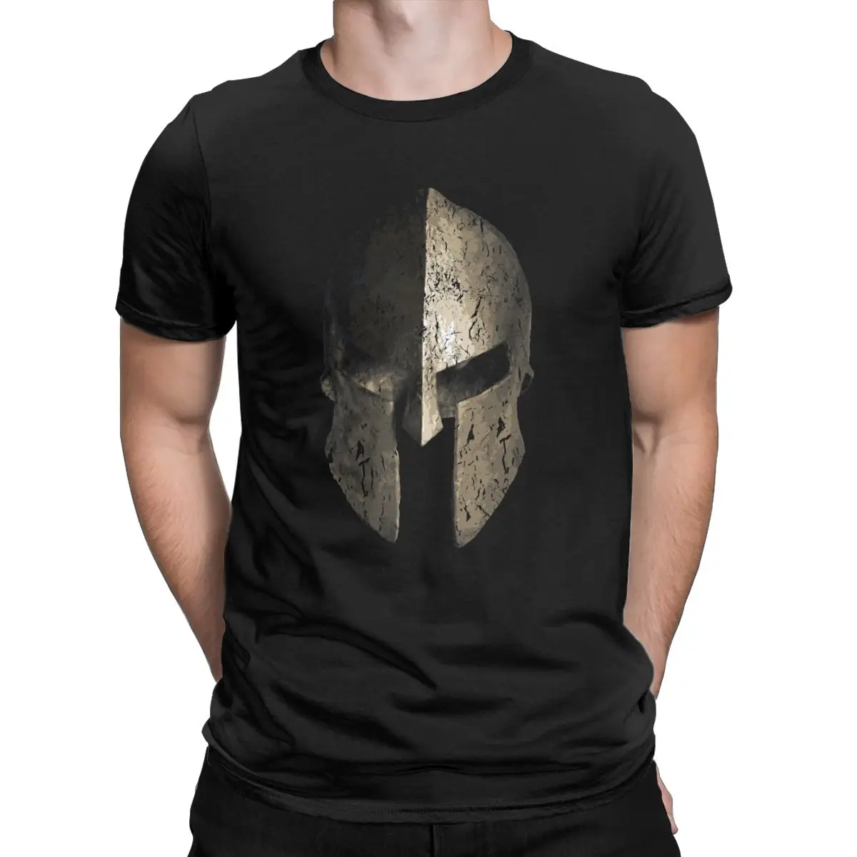 300 Spartan Sparta Warrior Helmet 300 Spartans Leonidas Abbigliamento Da Uomo Greco Fantastiche Magliette A Maniche Corte In Puro Cotone Idea Regalo