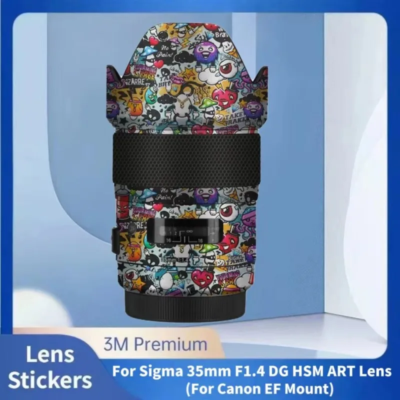 

Для Sigma 35 мм F1.4 DG HSM искусство для Canon EF крепление против царапин фотокамера искусственное покрытие Защитная пленка защита для тела