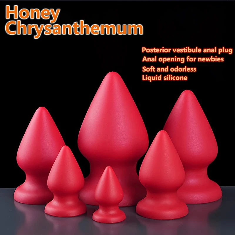 Huge Butt Plug Silicone Anal Plug Suction Cup Oversize Male Prostate Stimulation Female Vaginal Massage Dilator Adult Sex Toys 1