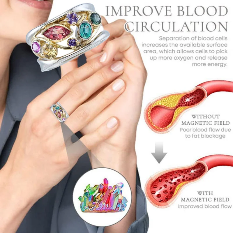 Women’s Quartz Magnetic Therapy Ring 3