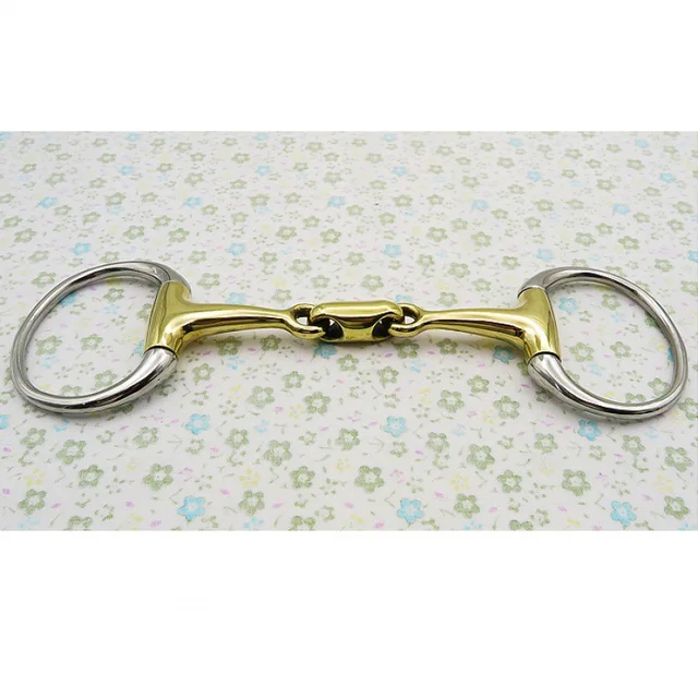 125mm/135mm Horse Bit Stainless Steel Copper Snaffle Bit Gentle  Rust Free Snaffle Bit Horse Training Equipment