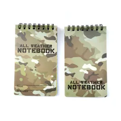 All - Weather Tactical Waterproof Camouflage Memo Pad - Durable Writing Notebook for Outdoor and Student Use (Camouflage)