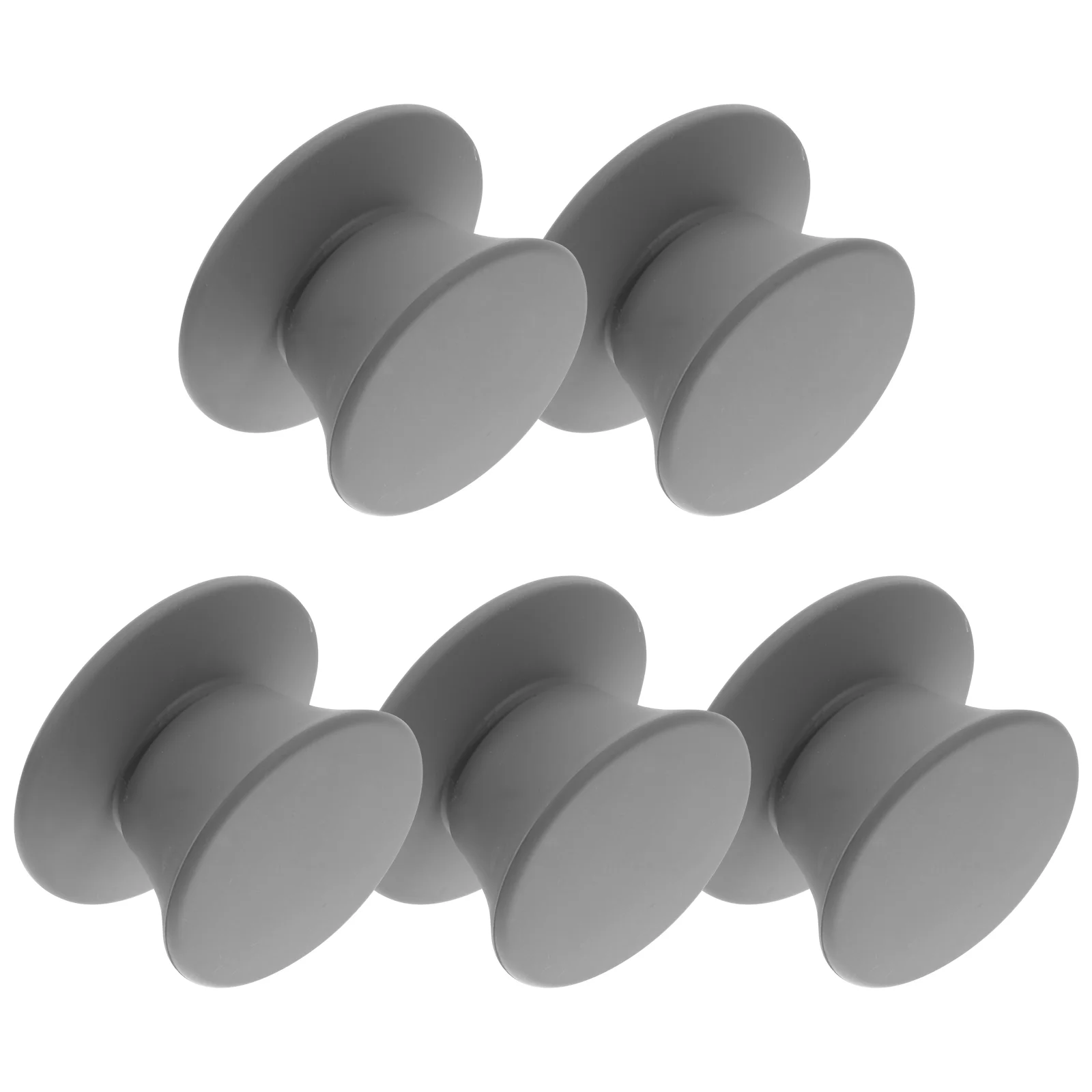 5 Pcs Silicone Pot Lid Top Bead Firm Handle Universal Glass Cover Knob with Screw