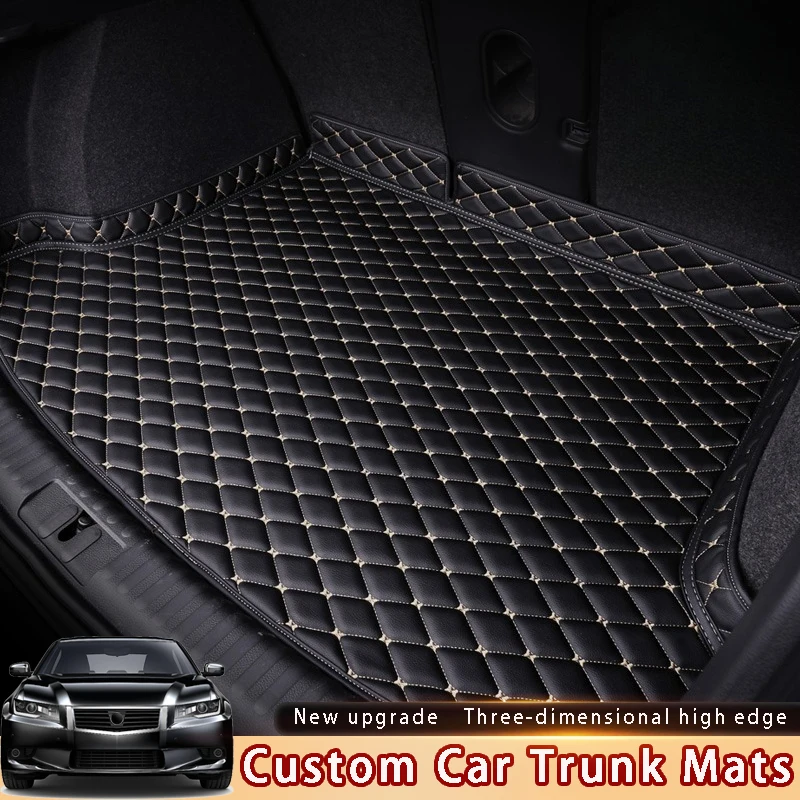 

Custom 3D High Edge Leather Car Trunk Mat For Seat Arona Leon Ateca Tarraco Ibiza Alhambra Toledo Arona Car Accessories Carpet