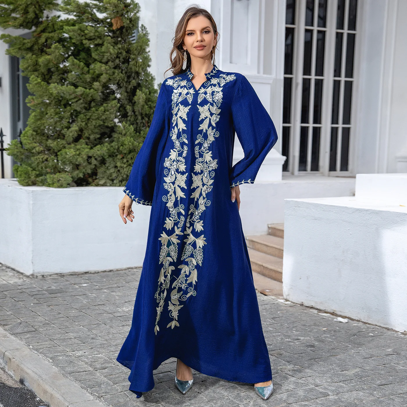 Muslim Middle Eastern Robe Embroidered Dress Evening Dress african dresses for women
