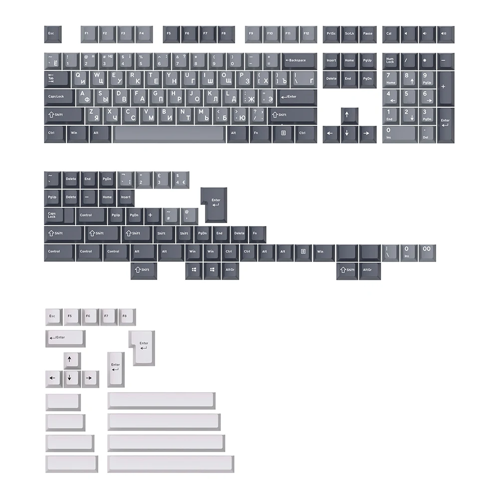 Apollo Keycap Grupo Pbt Doubleshot Keycap Perfil Cereja para Teclado Mecânico Laser Hirigana Cryillic Hangual Alice gj - Imagem 3