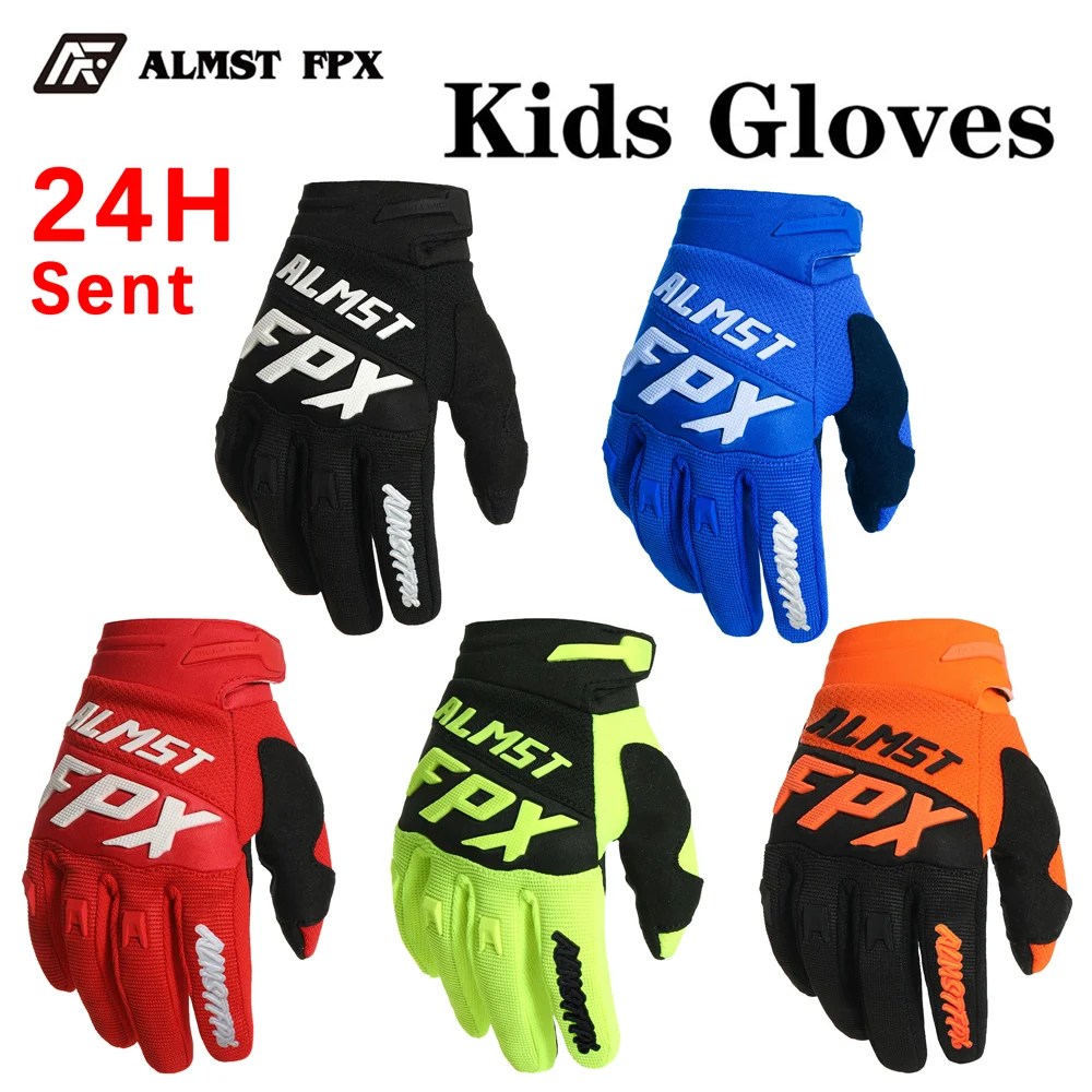 Âge 4-12 ans enfants doigt complet équilibre gants de vélo tout-terrain course moto gants montagne route vélo enfants gants