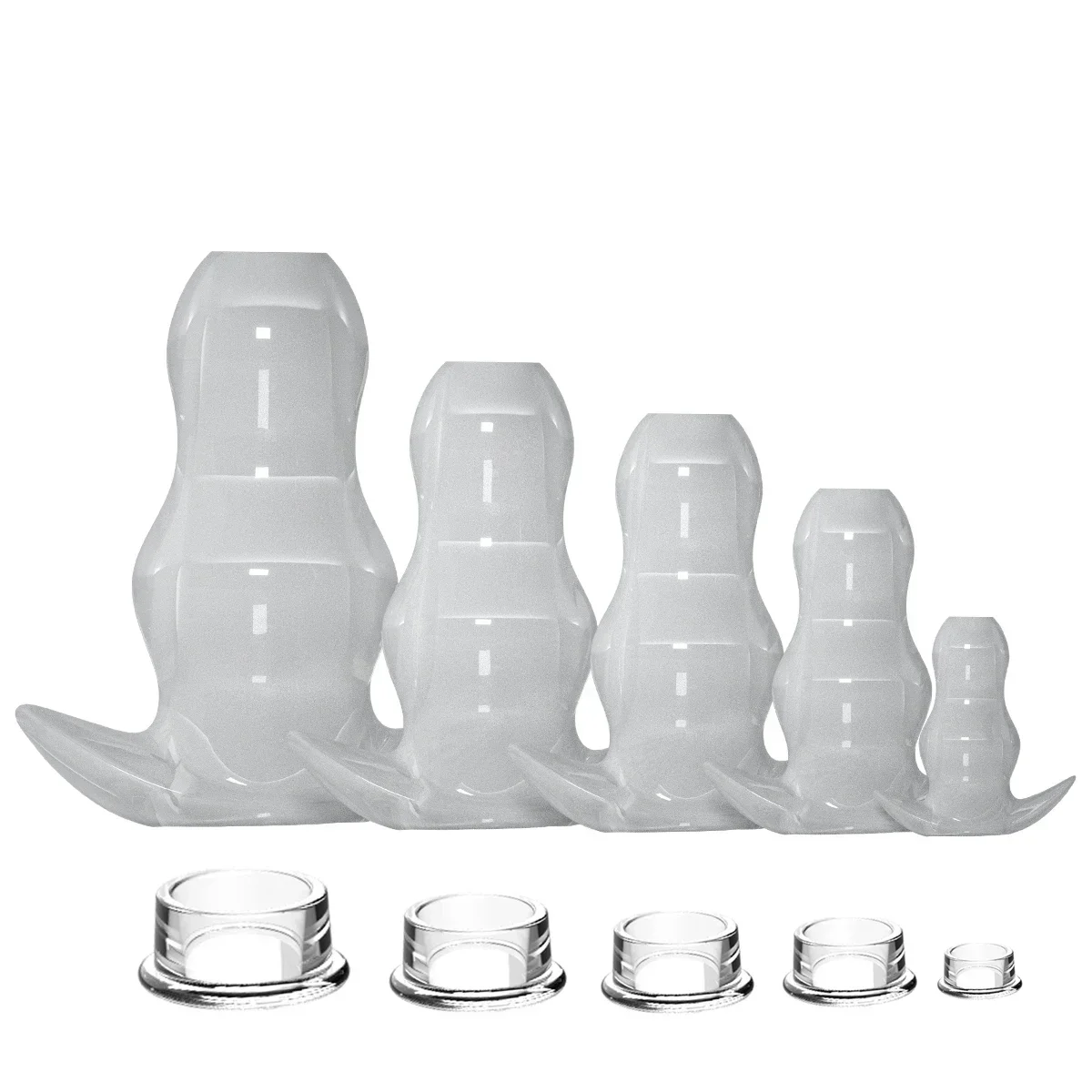 Silicone Hollow Anal Plug Insert Ano Dilatatore Giocattoli Del Sesso Per Le Donne Speculum Anale Expander Vagina Butt Plug Dildo Massaggio Alla Prosta