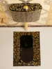 #Black Deodorant Urinal Device Golden Squat Toilet Bathroom Toilet Potty Chair Type Water Tank Toilet 4