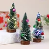 1PC Dollhouse Miniature LED Lighting Mini Artificial Christmas Trees Decorations Festival Snow Frost Xmas Tree Hoarfrost Decor 5