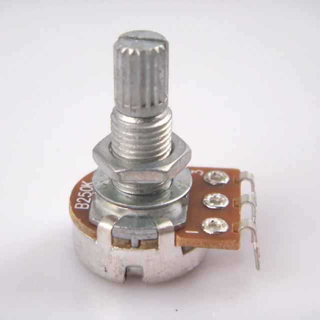 

10 pcs B250k long Split shaft 18mm ELectric Guitar Volume Tone Pots Audio Tone Switch Potentiometer guitar parts