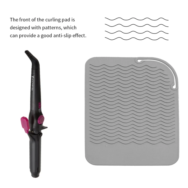 Curler Silicone Mat Heat Resistant Curling Iron Pouch Hair Straightener Pad  Hot Hair Tool