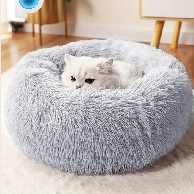 Super Cat Bed Warm Sleeping Cat Nest Soft Long Plush Best Pet Dog Bed for Dogs Basket Cushion Cat Bed Cat Mat Animals Sleeping 2