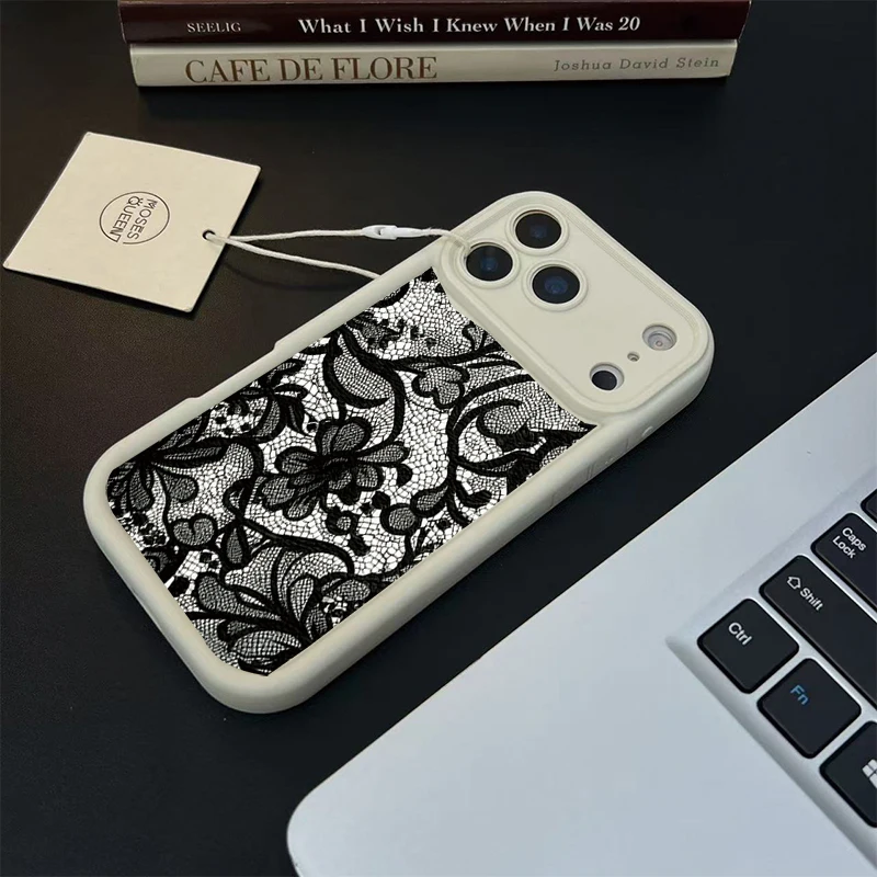 Retro Black Lace Phone Case Cover