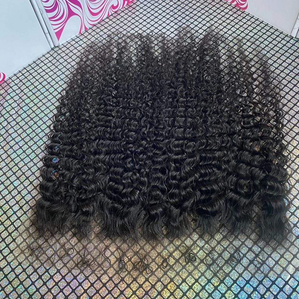 13x6 Invisible HD Lace Frontal Deep Curly 13x4 Lace Front 4C Kinky Endge Baby Hair 5x5 6x6 7x7 Closure Remy Human Hair
