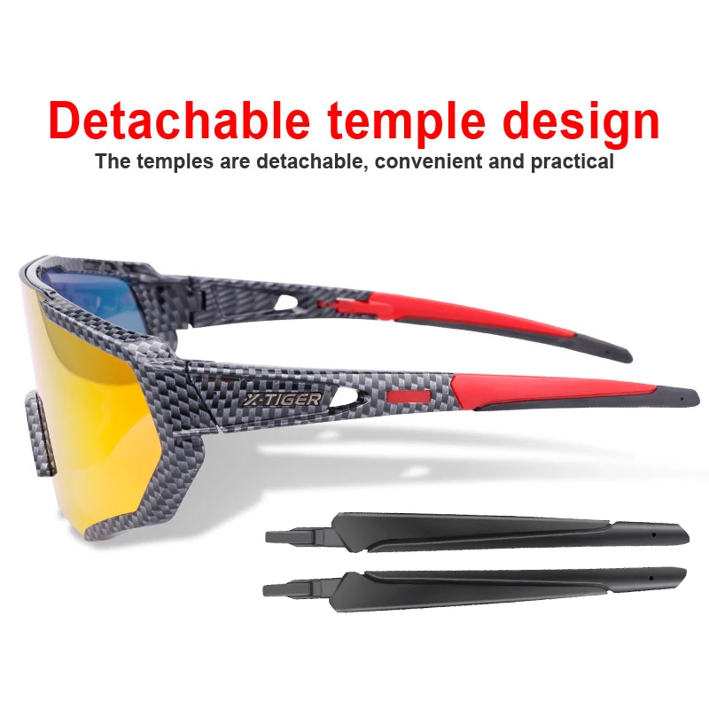 Cycling Sunglasses X-TIGER Polarized Cycling Glasses UV400 Cycling Sport Running Fishing Sunglasses MTB Bike Racing Photochromic Bicycle Eyewear