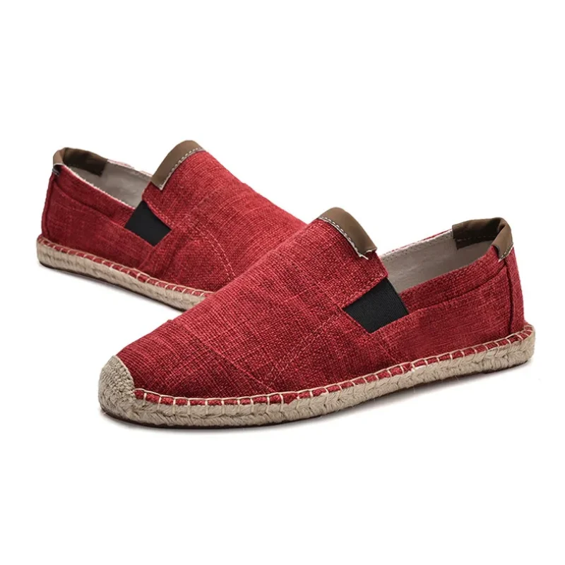Mens Shoes Casual Male Breathable Canvas Shoes Men Chinese Fashion 2024 Soft Slip On Espadrilles For Men Loafers 6