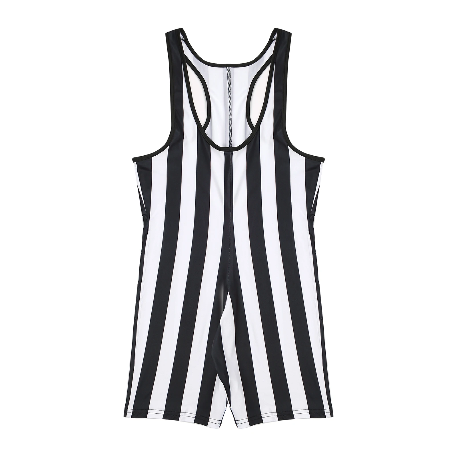 

Mens Sleeveless Striped Undershirts Wrestling Singlet Rompers Boxer Shorts Bodybuilding Shapewear Fitness Gym Sports Jumpsuits