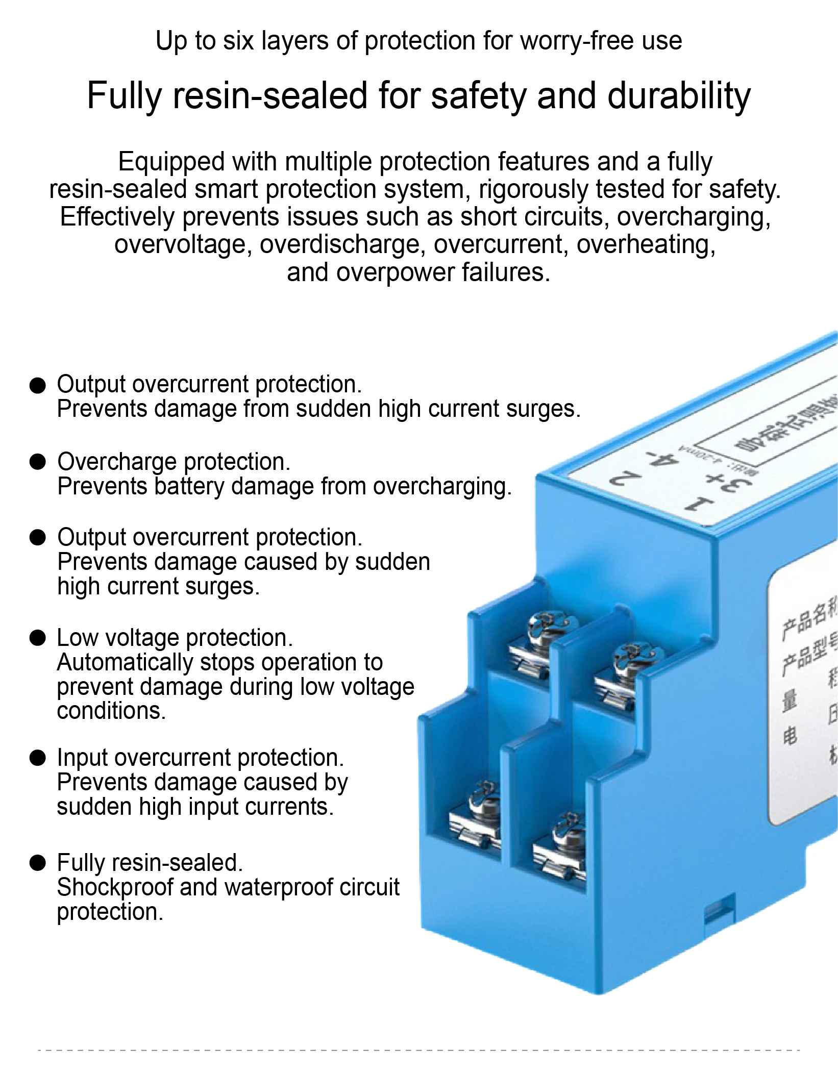 SBWZ-2280 DIN Rail PT100 Temperature Transmitter Module -50°C+500°C 4-20mA 0-10V