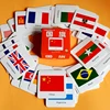 44 Pcs/Set Baby Enlightenment Cognitive Card National Flag FlashCard English Adult Kids Educational Toys for Children Memory Toy 1