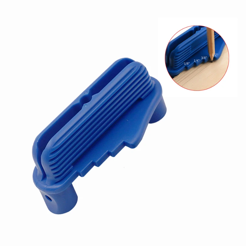 

ABS Center Line Gauge Finder Center Scriber Carpenter Woodworking Tools Wooden Mark Locator Scribe for Standard Wooden Pencils