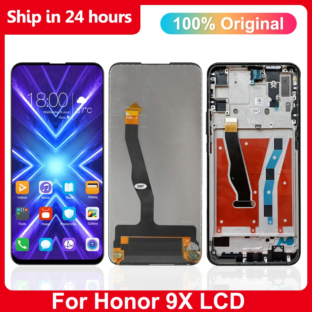 

6,59 "Оригинальный ЖК-дисплей для Honor 9X Premium с рамкой для Honor 9X STK-LX1, Замена ЖК-дисплея