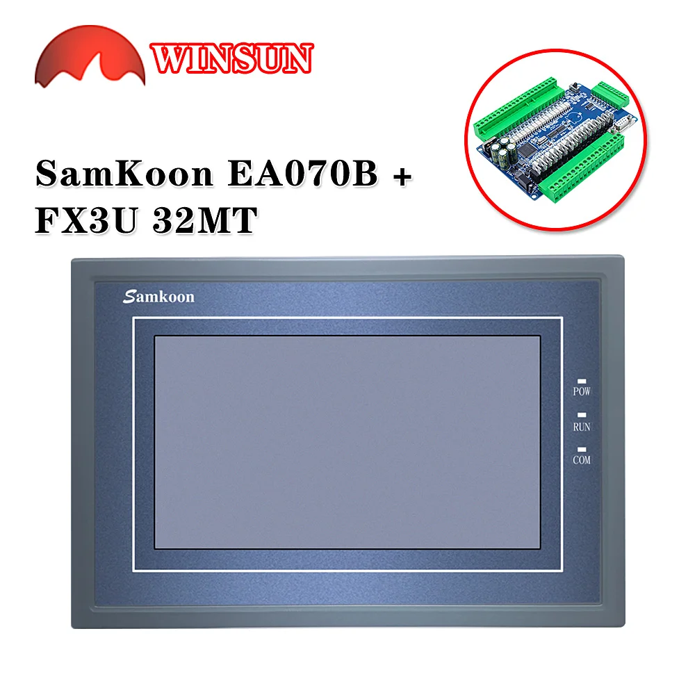 Samkoon EA-070B 7 ġ ġ ũ /Ʈ Ʈѷִ FX3U-14 -24 -32 -48MR/MT PLC