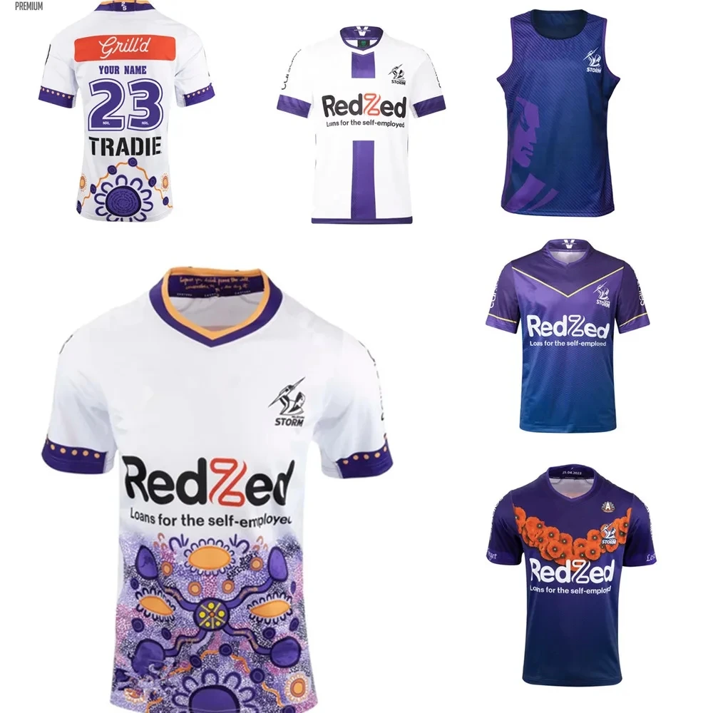 

2023 Melbourne Storm Indigenous Jersey 2023/24 MELBOURNE STORM MENS COMMEMORATIVE ANZAC TRAINING JERSEY size S--3XL---5XL