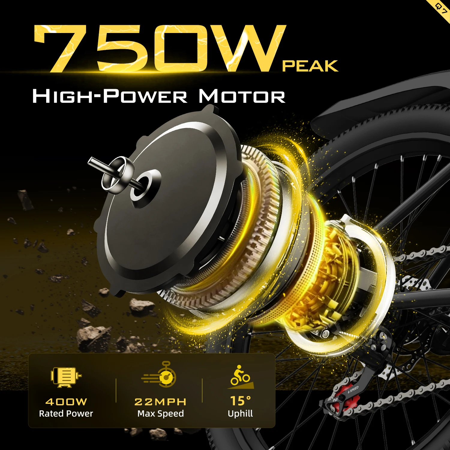 Bicicletta Elettrica Aairsk da 26 Pollici, 400W, Batteria al Litio, 22MPH, Consegna Rapida, E-Bike per Adulti, Disponibile in Magazzino USA - immagine 3