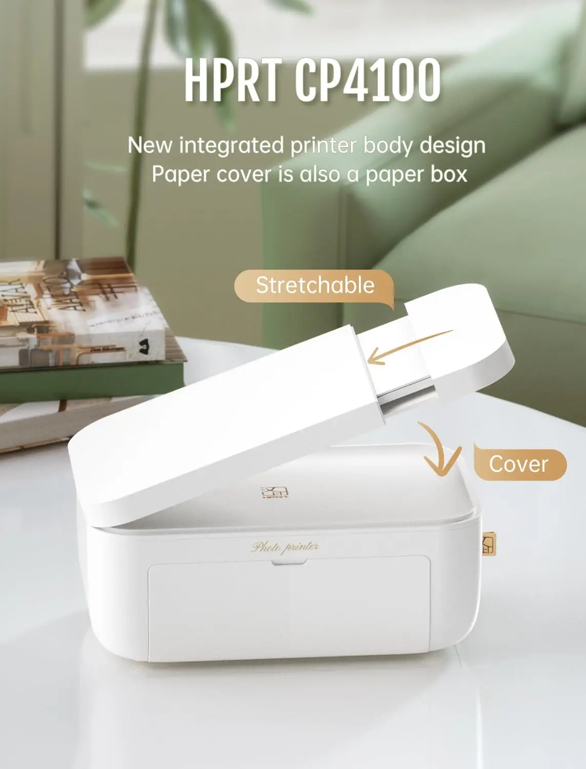 4x6 inch HPRT Photo Color Printer CP4100 Wifi Portable Custom Mini Wireless Pocket Maker Household Small Phone Print Papers - 5