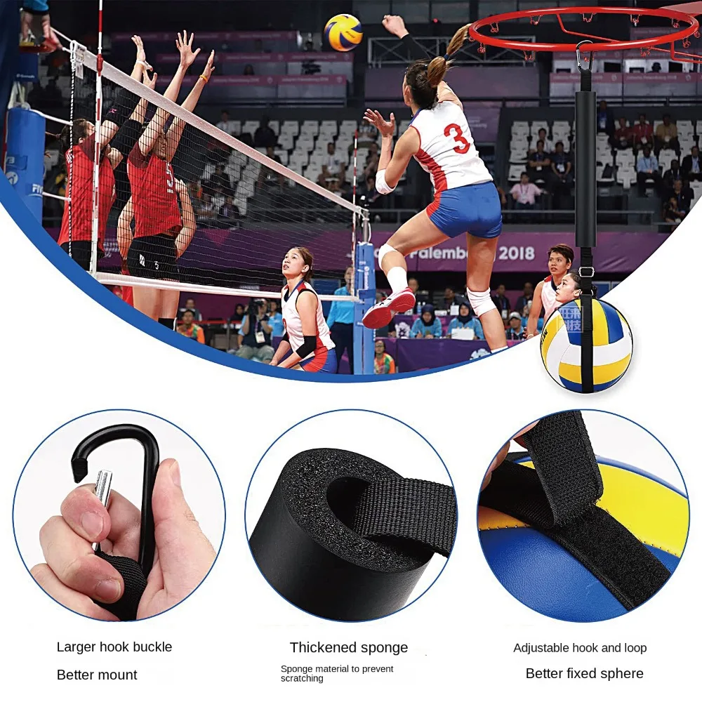 Indoor Outdoor Volleyball Spike Trainer Beach Train Supplies Spike Training Belt Volleyball Training Belt Adjustable Band