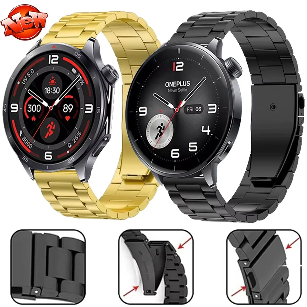 Luxury Metal Replacement Strap - 22/18/20mm Adjustable Bracelet Wristband
