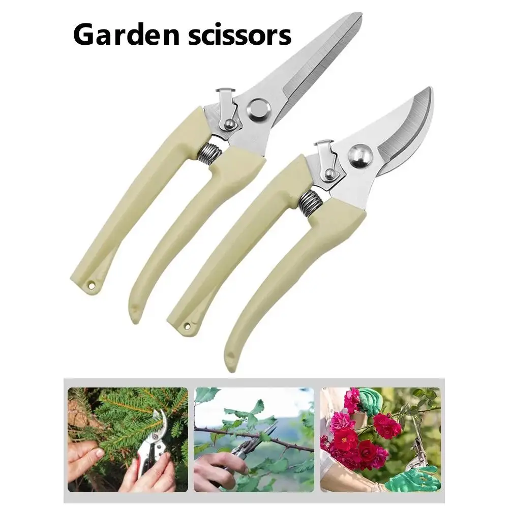 Stainless Steel Scissors Flower Cutting Flower Arrangement Pruning Fruit Tree Garden Branch Cutting Household Grafting