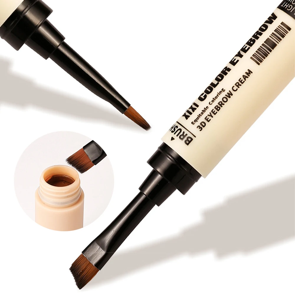 Head Brow Double Dyeing Wasserdicht Langlebiger Glatter Eyeliner Flüssige Augenbrauencreme Schweißfestes Make-up Pe_voghion.com