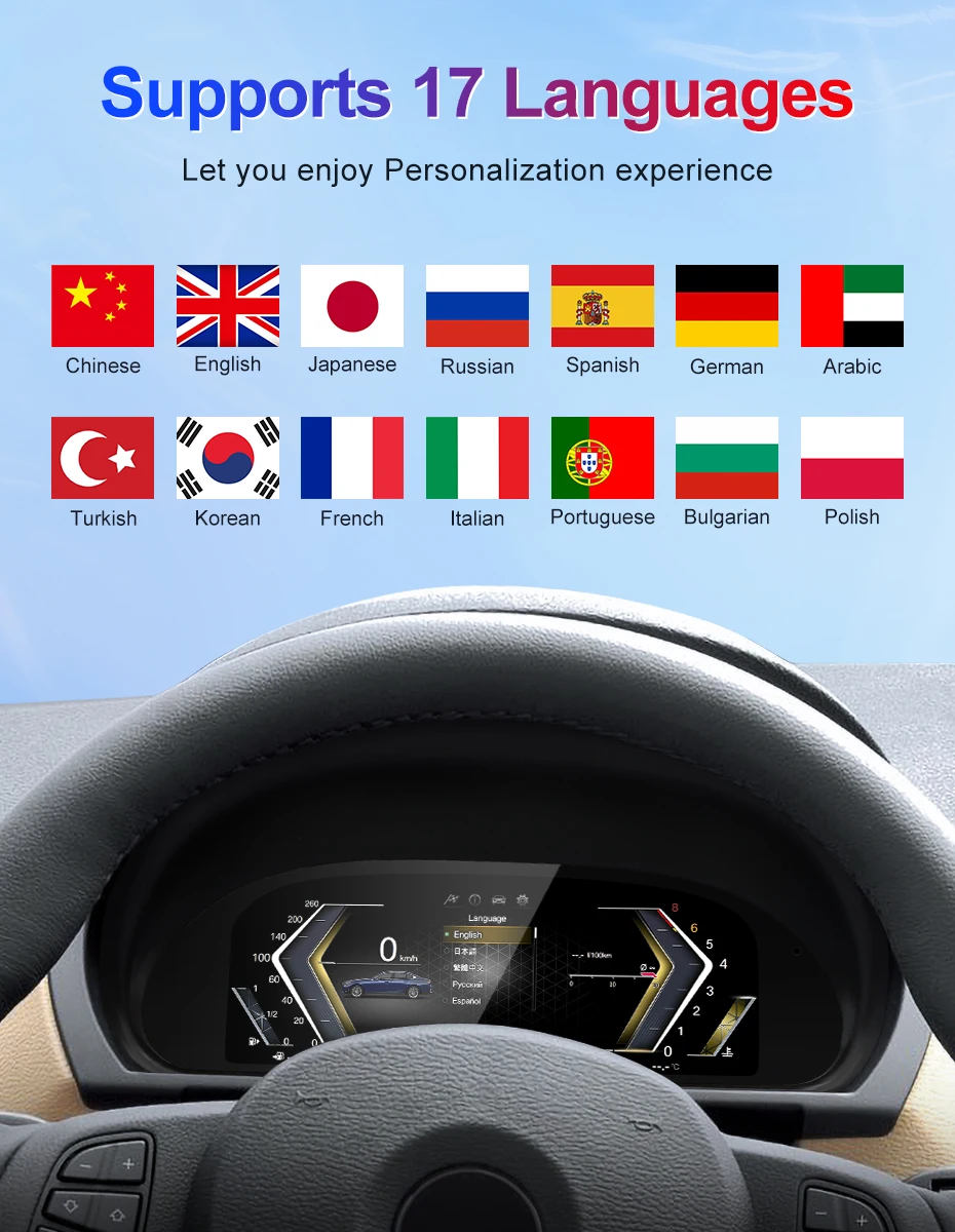 2026 New Product Facroy Price Digital LCD Car Dashboard For BMW X3 E83 2004 to 2