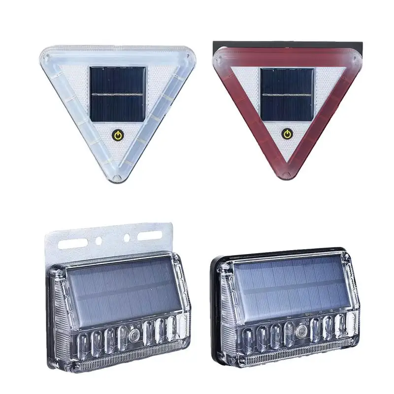 Warning Lights Solar Flashing Warning Lights LED Warning Safety Flashing By Strobe Lights Adjustable Automotive Parking Lamp