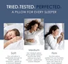 2Pcs 93% Goose Feather Down Pillows Neck Pillows for Sleeping 1 Pair Bed Pillow Inserts 100% Cotton Shell Standard Queen King 3